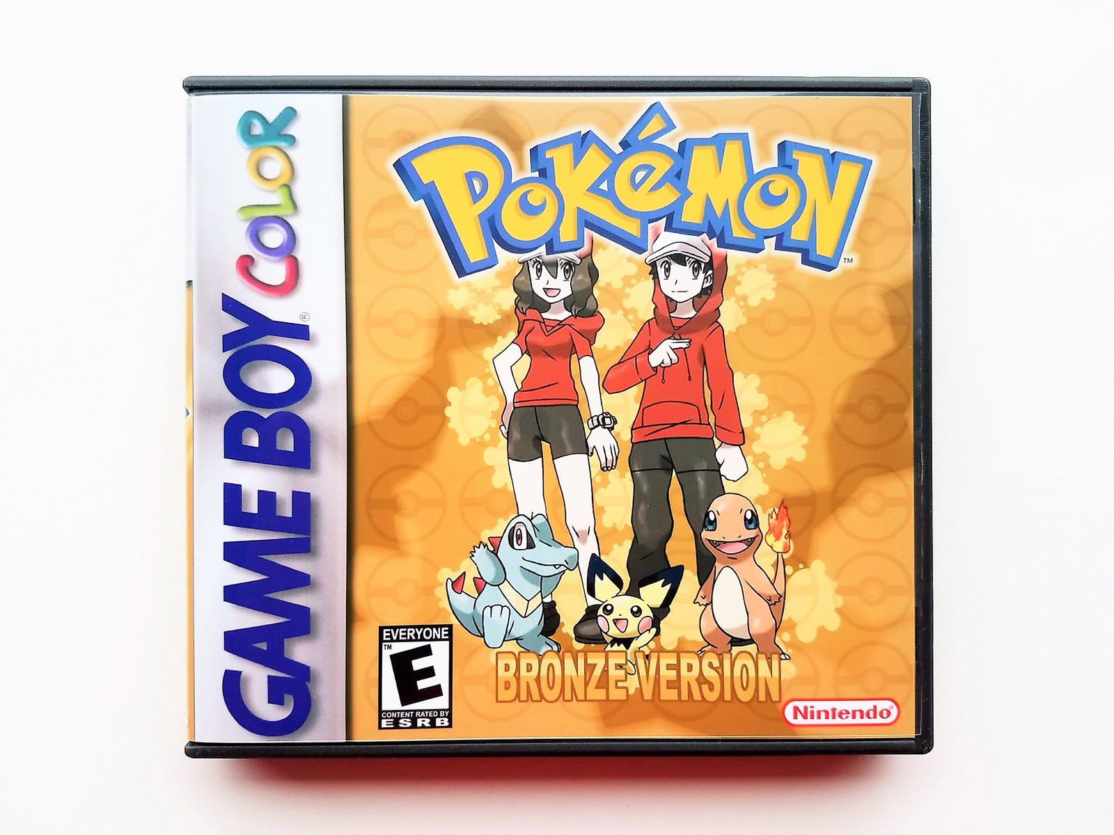 Pokemon Bronze - Custom Game / Case - Gameboy Color (GBC) USA Seller