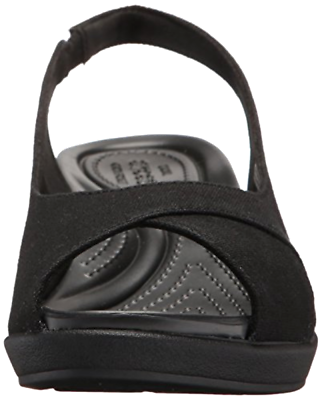 women's crocs leigh ann slingback wedges