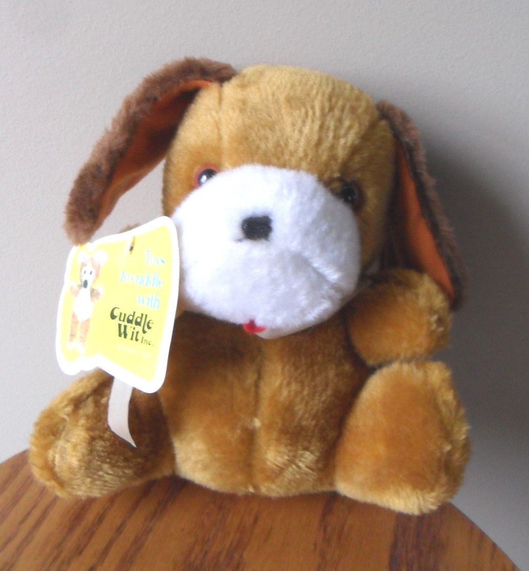 old brown dog stuffed animal