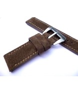 NUBUCK Brown strap for your Panerai in 24mm, 24/24mm - Uhrband LEDERUHRE... - $96.00