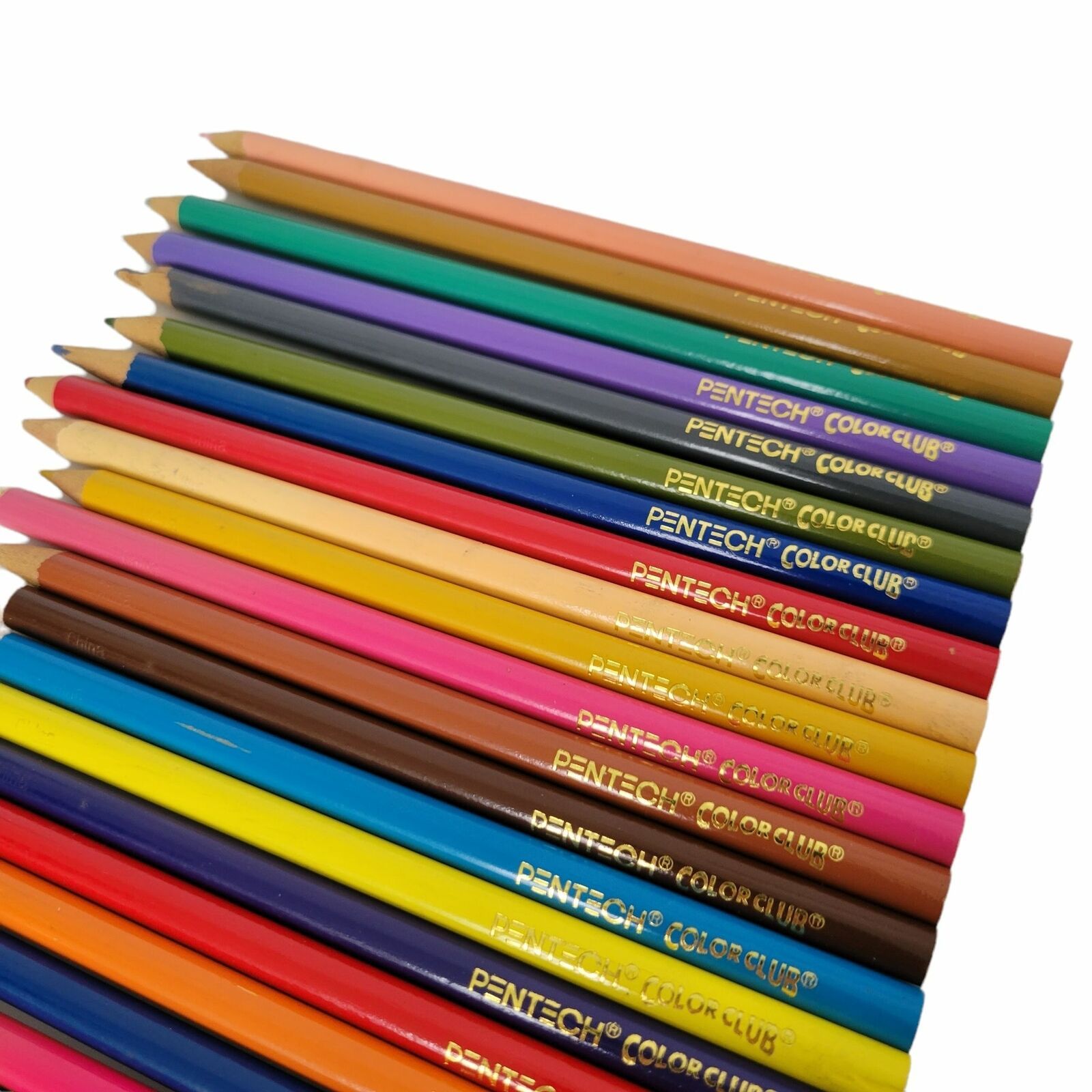 Pentech Color Club Lot of 22 Colored Pencils Sharpened Art Artist ...