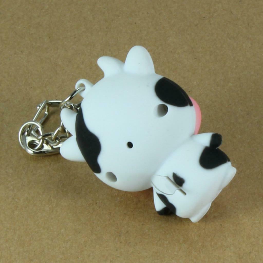 LED ELEPHANT KEYCHAIN with Light Sound Cute Circus Animal Noise Key Chain Ring