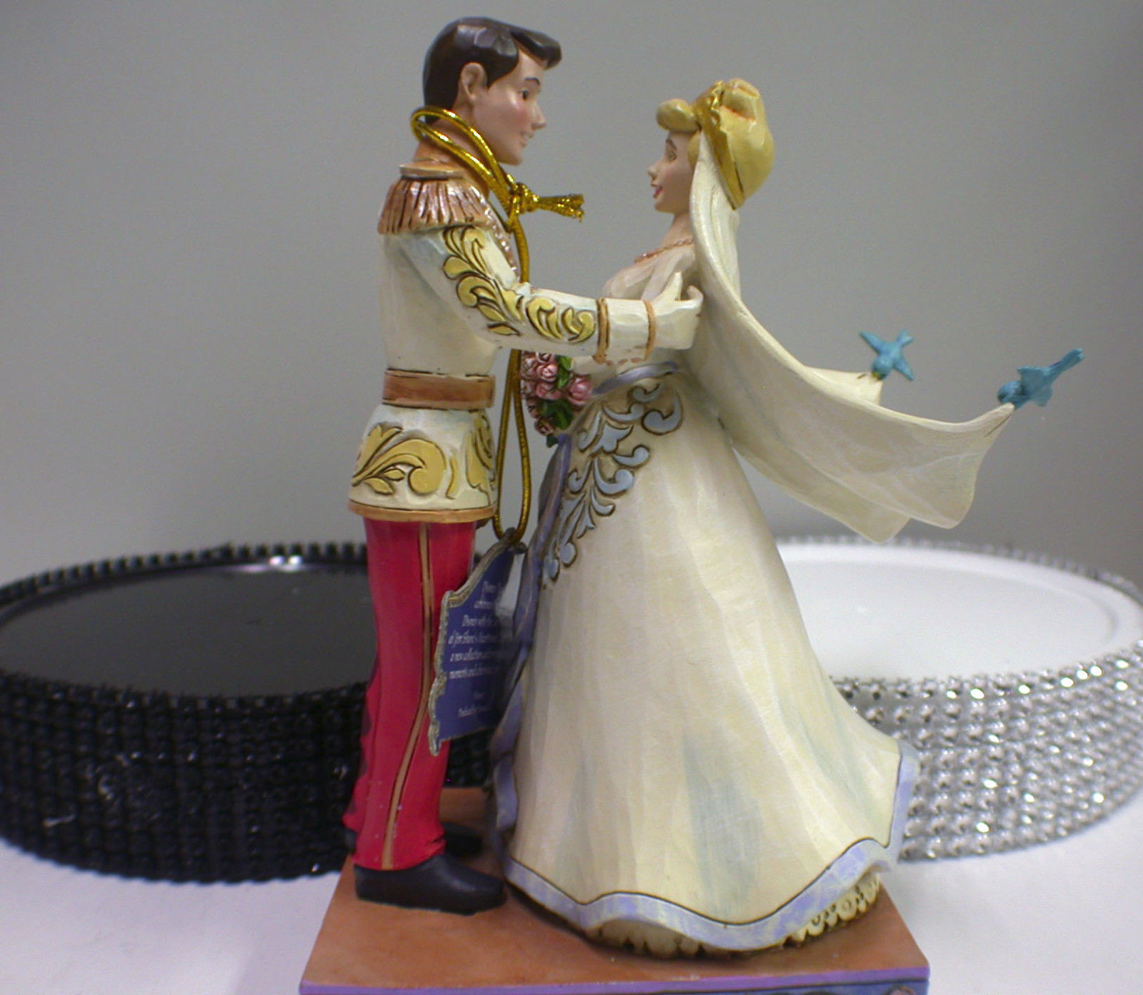 Cinderella Disney Display Wedding Cake topper Groom top centerpiece