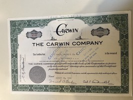Vintage Stock Certificates, Carwin, B&amp;W, United Artists, Townsend Univer... - $24.75