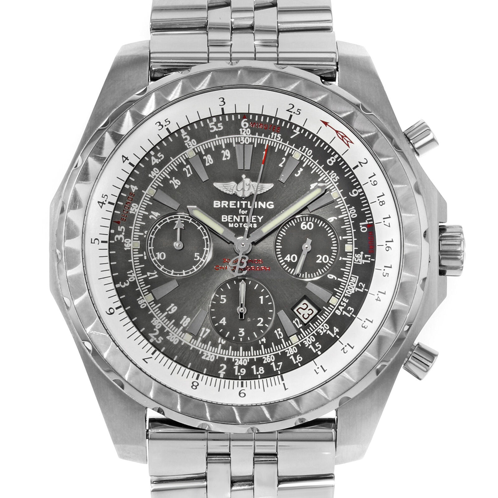 Breitling For Bentley Gris Esfera Acero Reloj Automático de Hombre ...