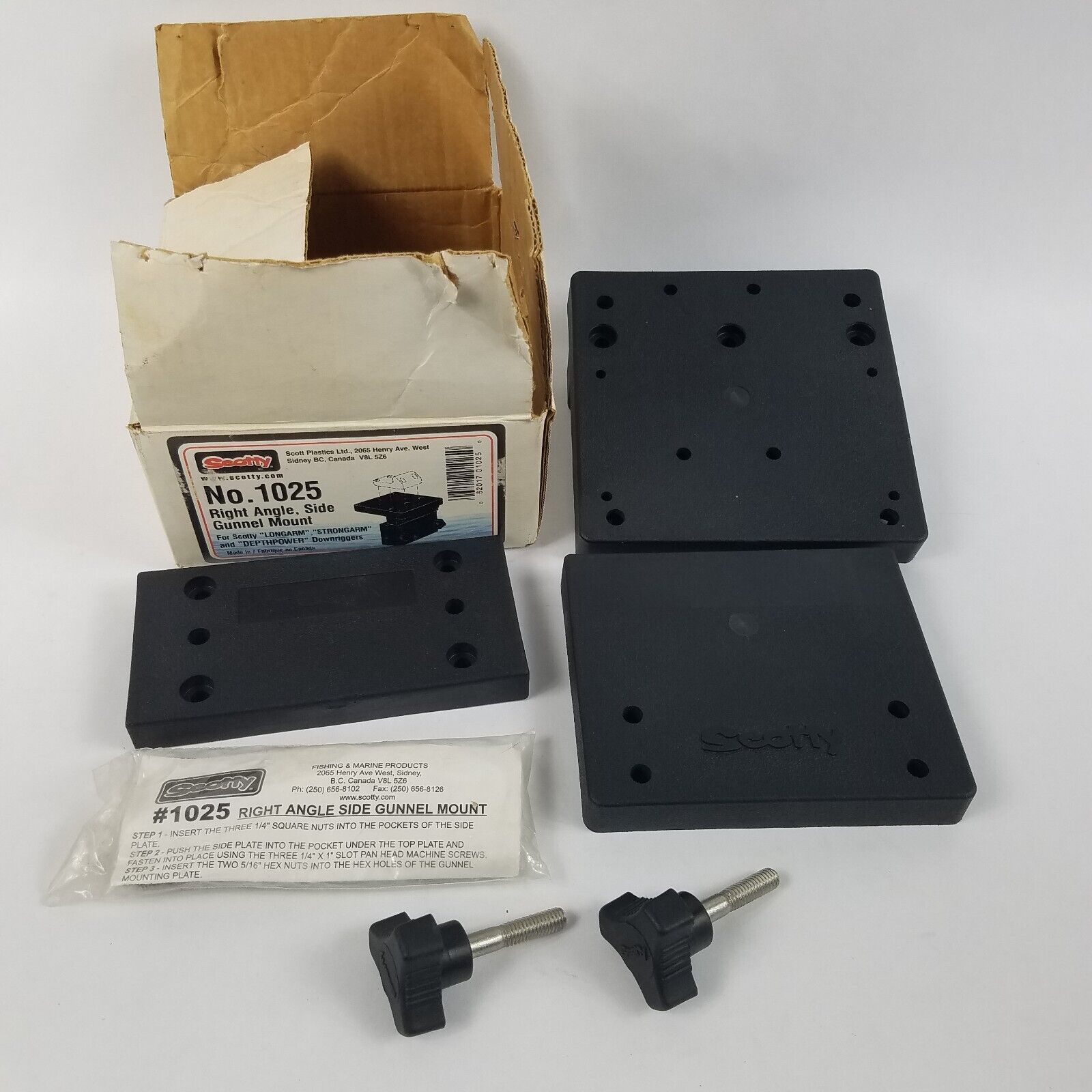 Scotty 1025 Right Angle Side Gunnel Mount Scotty No. 1025 Longarm