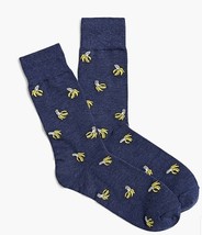 J. Crew Men's Banana Print Trouser Socks One Size Heather Navy Blue - $12.00