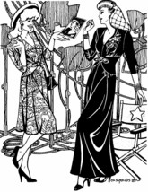 Folkwear Glamour Girl Dress #233 Daytime Dress 1930's Sewing Pattern folkwear233 - $17.95