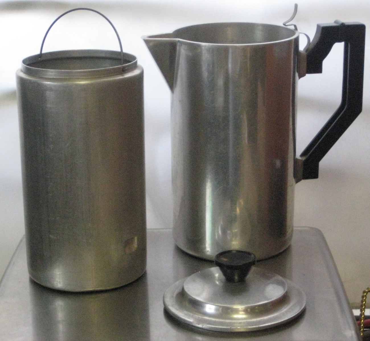 Vintage Aluminum Miracle Maid CAMPING COOKWARE Stove Top Coffee Maker