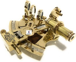 NauticalMart Titanic Memorabilia Brass 5" Sextant-White Star Line-Solid Brass Se