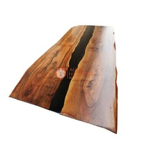Natural Acacia Wooden Epoxy Resin Dining Table Tops, Epoxy Home Deco - $572.94+