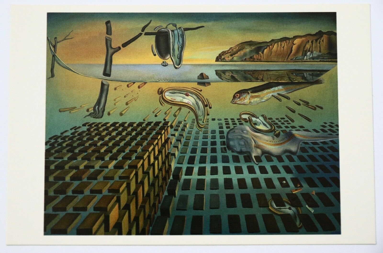 Salvador Dali The Disintegration of the Persistence of Memory Postcard ...