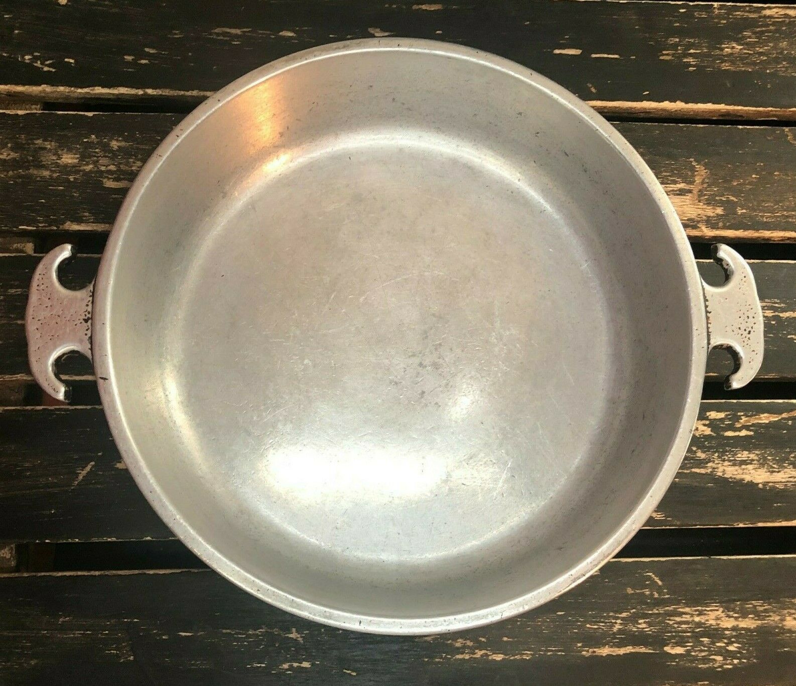 Vintage Guardian Service Cookware Cast Aluminum Handles Heavy Round