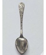 Antique Repousse W.B. 1900 National Capitol Art Nouveau Spoon Poppy Flow... - $9.89