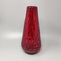 1960s Gorgeous Red Vase in Murano Glass By Ca dei Vetrai. Made in Italy - $390.00
