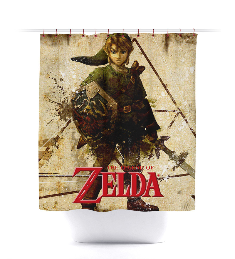 Legend of Zelda Link Shower Curtain Shower Curtains