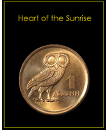 GREEK OWL Coin Tie Tack - gold greece drachma lapel pin jewelry bonanza z7z - $9.99