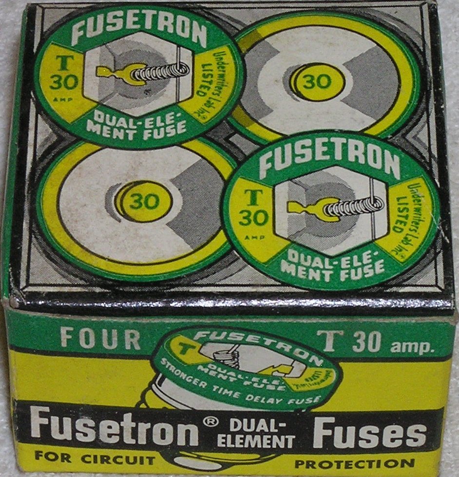 Primary image for 4 Pack Bussmann Buss Fusetron Type T 30 Amp Time Delay Fuses - NOS