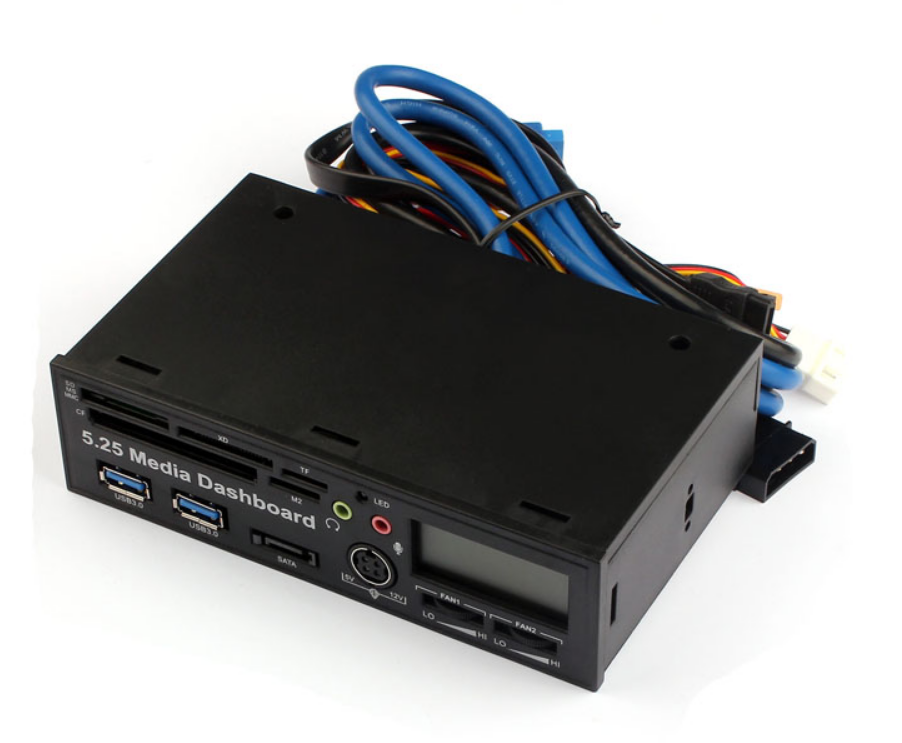 5.25 USB 3.0 High Speed Media Dashboard Front Panel PC Multi Card Reader Memory Card Readers