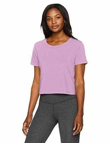 Champion LIFE Women's Cropped Tee Paper Orchid S NEW WL393