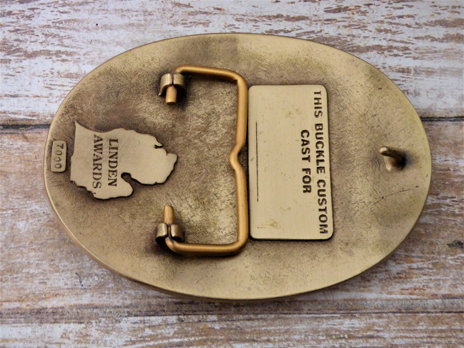 Trap & Skeet Shooting Lewiston Gun Club Bronze Vintage 1998 Trophy Belt