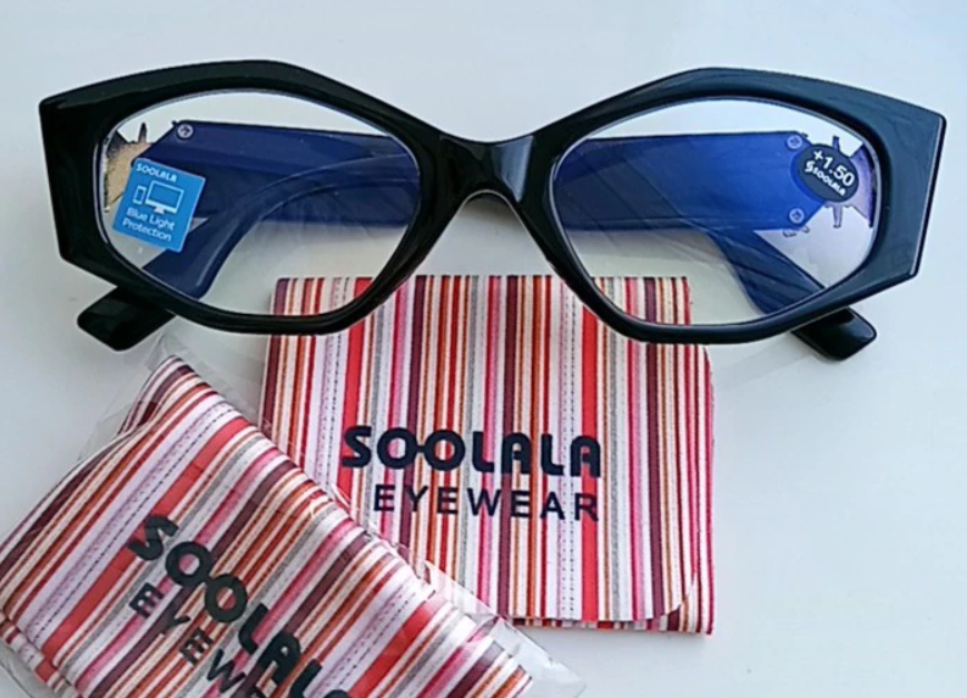 Reading Glasses Anti Blue Light Women Full Frame Glasses Read SOOLALA