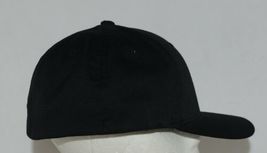 Flexfit Black 6277 Twill Hat L XL Permacurv Visor Silver Undervisor Fitted image 4