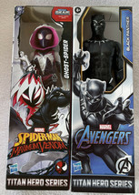 Marvel Titan Super Hero Series Ghost-Spider & Black Panther Action Figures 12” - $24.99