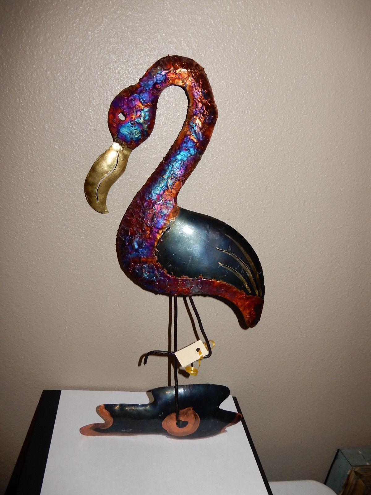 Mexican Folk Art Hand Made Welded Tin/Metal BIRD Wall Art NEW Folk Art