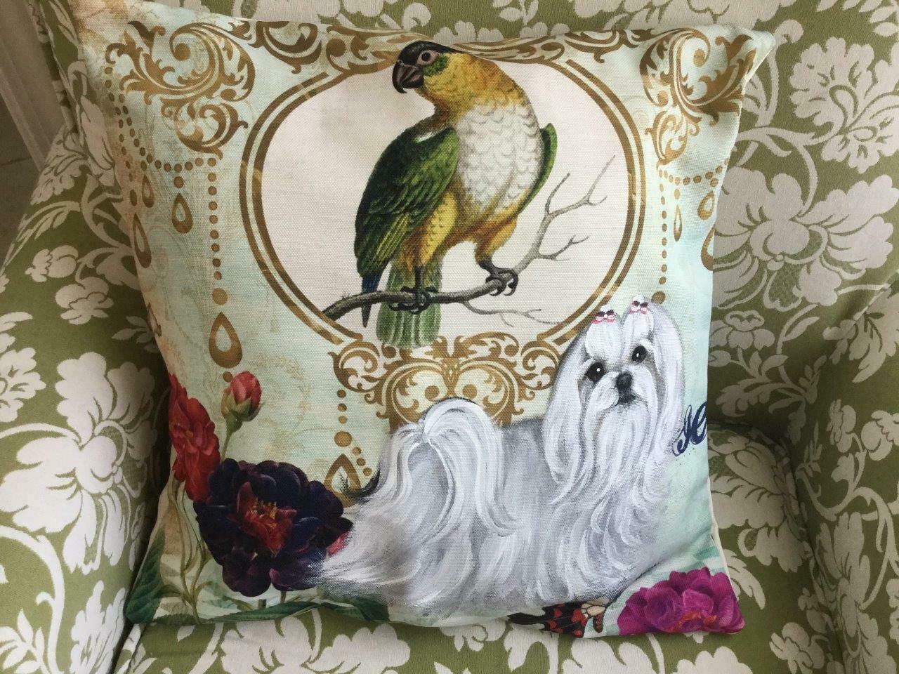 maltese pillow