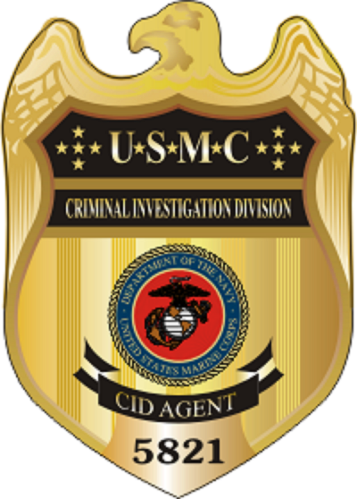 USMC CID Badge (Color) Decal Sticker - Marine Corps