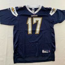 Los Angeles Chargers Philip Rivers 17 Reebok Jersey Blue Perforated Youth XL - $19.75