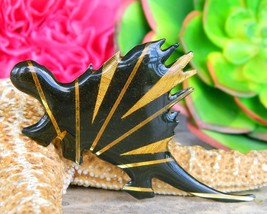 Vintage metallic art dinosaur john crutchfield stegosaurus pin brooch thumb200