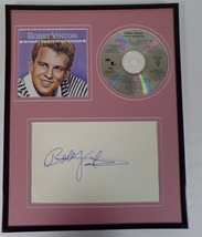 Bobby Vinton Signed Framed 11x14 Most Requested Songs CD & Photo Display