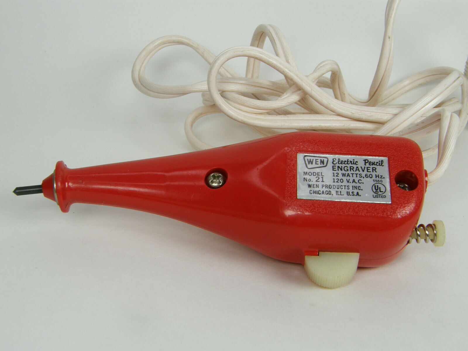 Electric Pencil Engraver WEN Model 21 Vintage Tested Working In