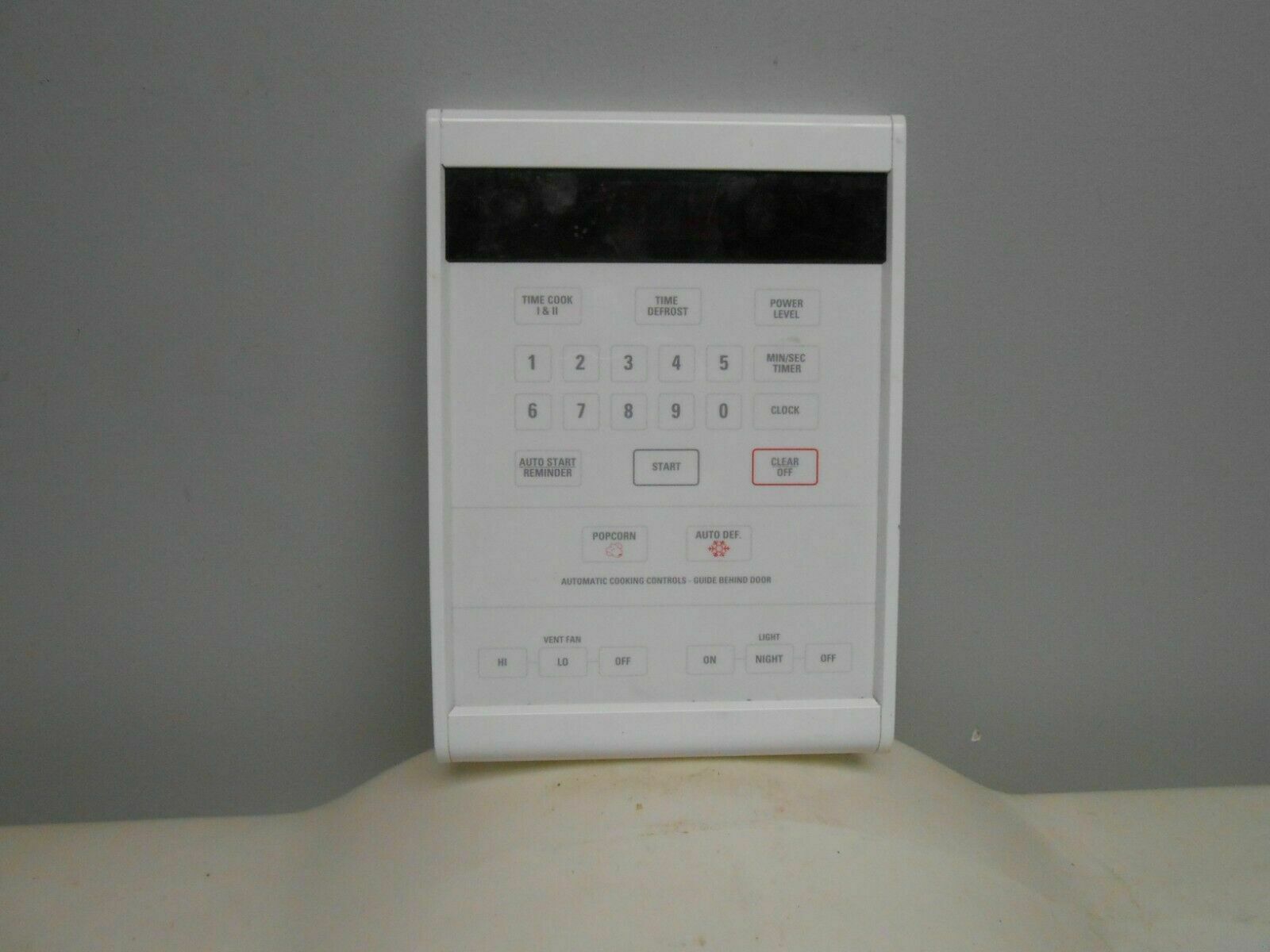 GE General Electric Microwave Oven Control Panel WB27X807 WB7X1900 ...