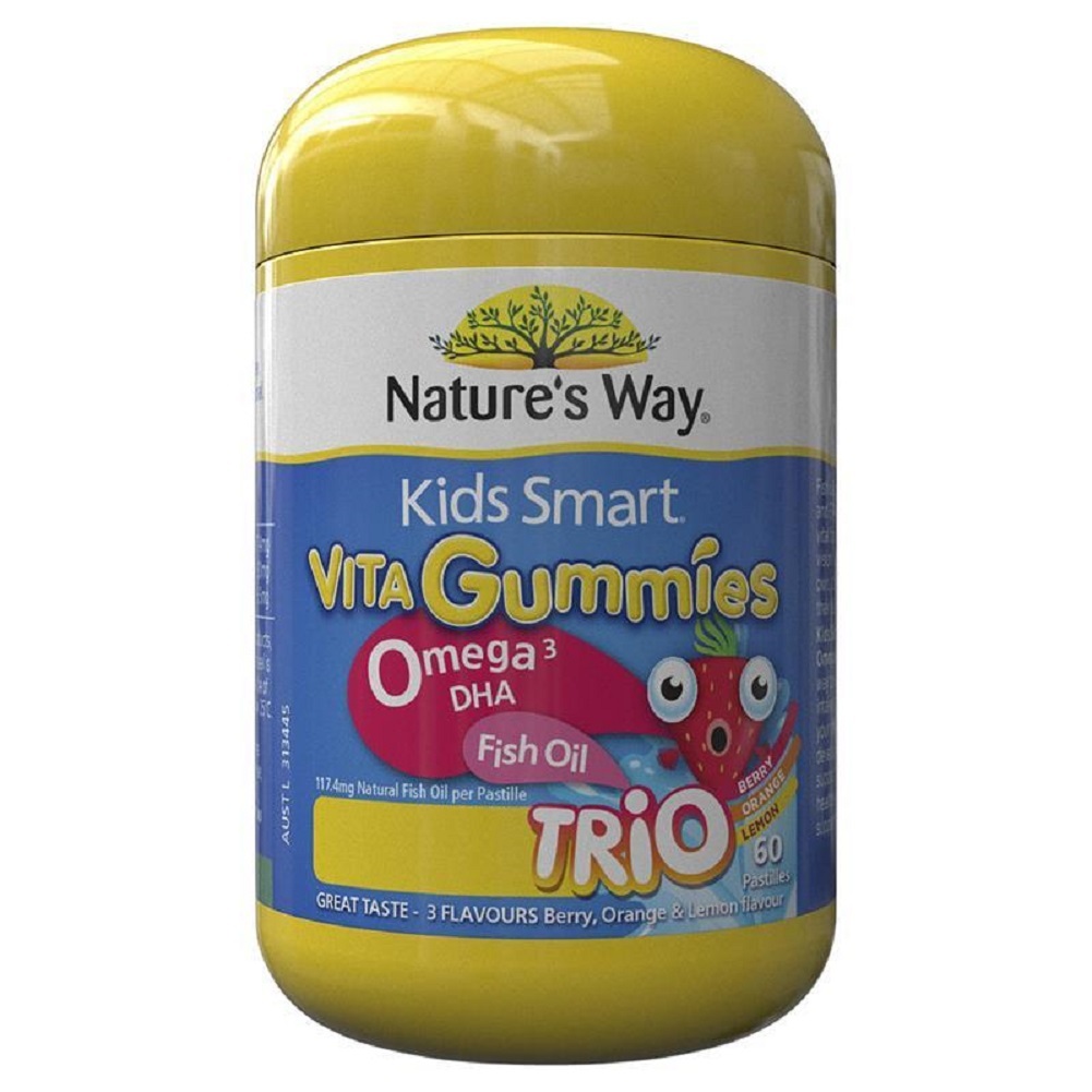 Nature's Way Kids Smart Vita Gummies Omega Fish Oil 60 Pastilles