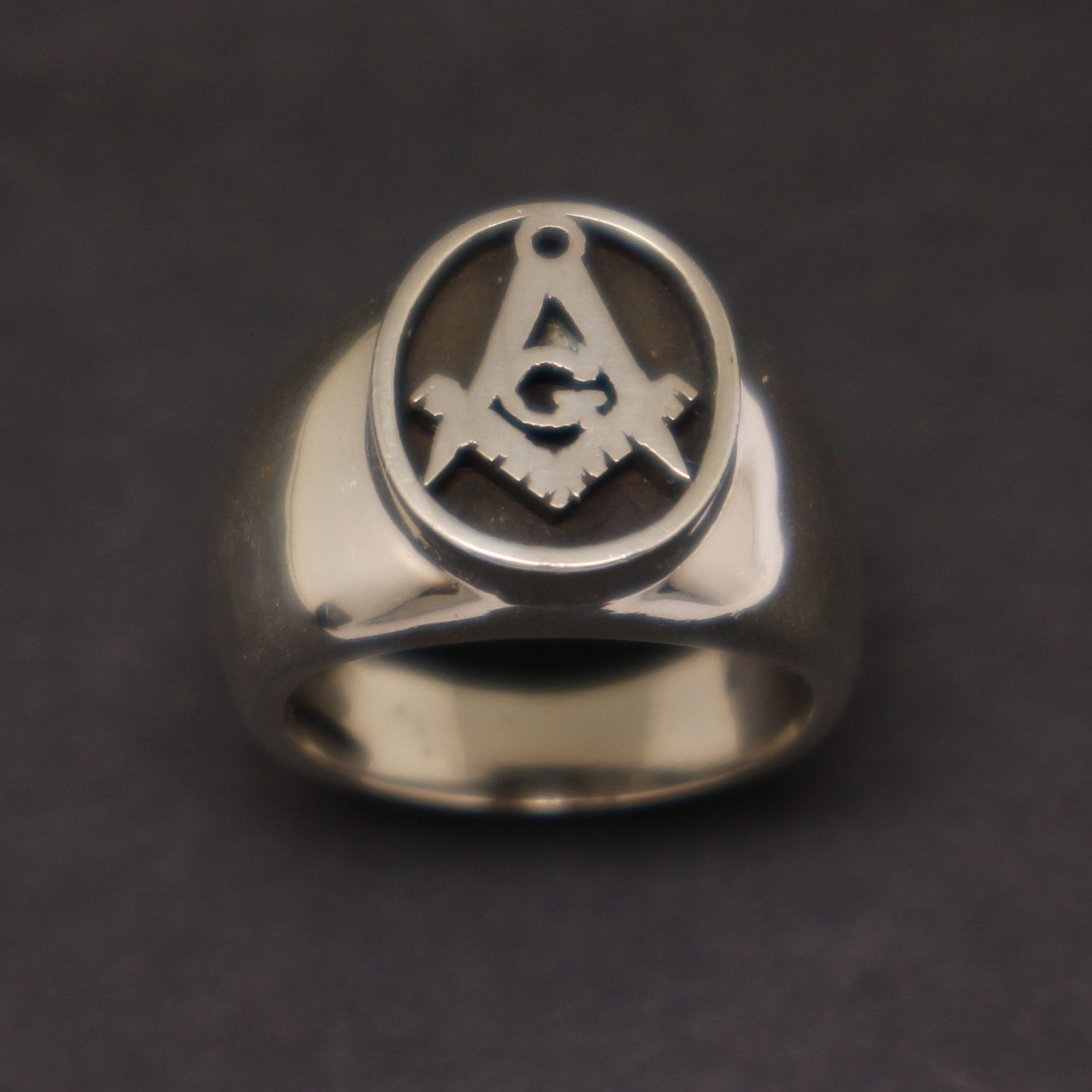 Handmade 925 Sterling Silver Men Masonic Freemason Signet Ring
