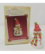 2005 Hallmark Keepsake Ornament A Happy Little Snowman Artist Favorite N... - $14.82