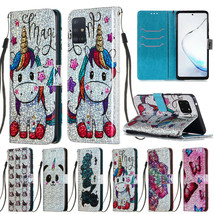For Samsung Galaxy A51/A71/A21/A01 Bling Magnetic Leather Case Wallet Fl... - $46.24