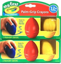 2 Packs My First Crayola 3 Count Palm Grip Crayons Age 12 Months Up