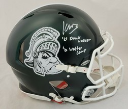 KENNETH WALKER III SIGNED MICHIGAN STATE SPARTANS GRUFF AUTHENTIC AWARDS HELMET image 1