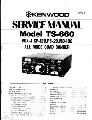 Kenwood TS-440S Service Manual KE3GK CDROM PDF 
