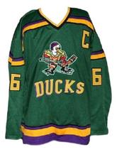 Any Name Number Mighty Ducks Retro Hockey Jersey Green Conway Any Size image 1