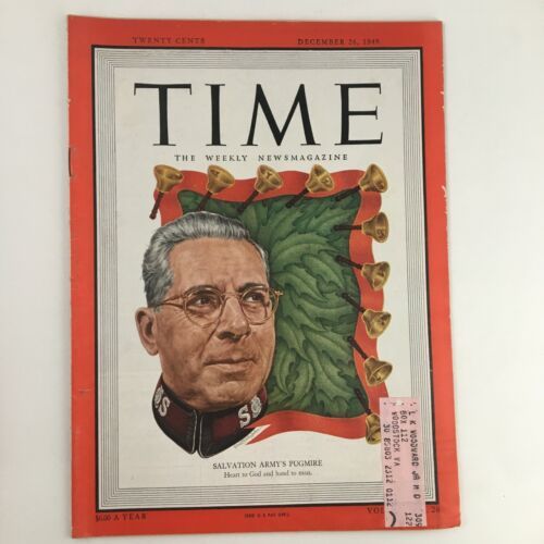 Time Magazine December 26 1949 Vol. 54 No. 26 Salvation Army Pugmire by ...