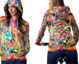 Psychedelic female face trippy tongue dmt hoodie women thumb155 crop