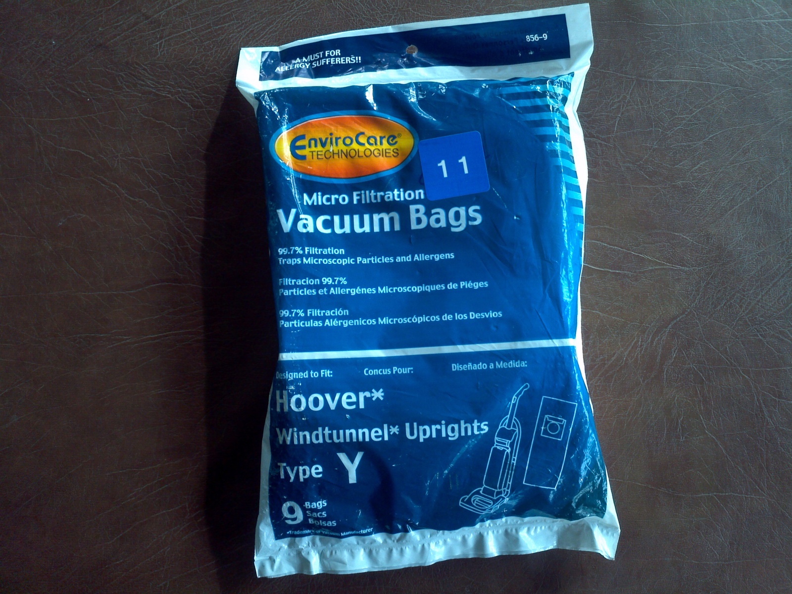 ENVIROCARE TECH MICRO FILTRATION VACUUM BAGS HOOVER WINDTUNNEL UPRIGHTS