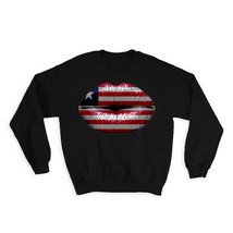 Lips Liberian Flag : Gift Sweatshirt Liberia Expat Country For Her Woman Feminin - $28.95
