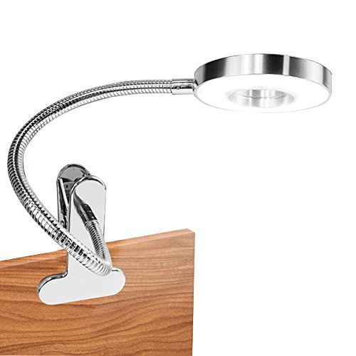 Reading Light Clip On Lamp HQOON Desktop Lamp with Stable Clamp Book