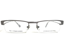 Prodesign Denmark Eyeglasses Frames 1331 c.6521 Grey Rectangular 49-17-130 - $93.29